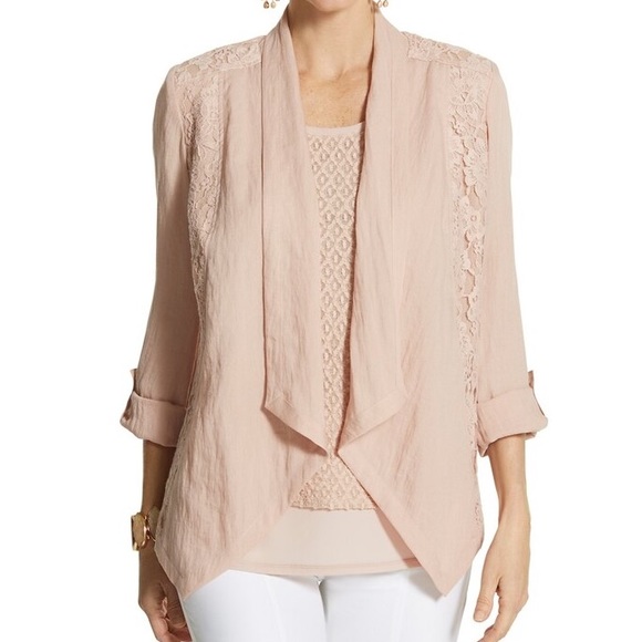 Chico’s Francesca Lace Jacket - Picture 1 of 4